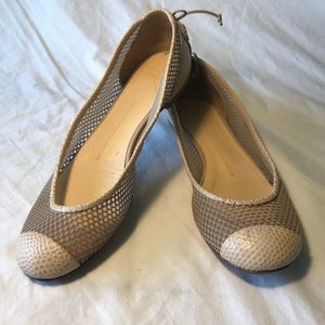 Giuseppe Zanotti Beige Ballet Flats Vero Cuoio